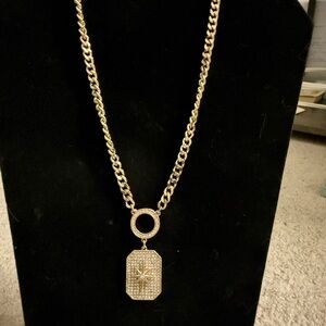 Park Lane Gold Pendant Starburst Necklace